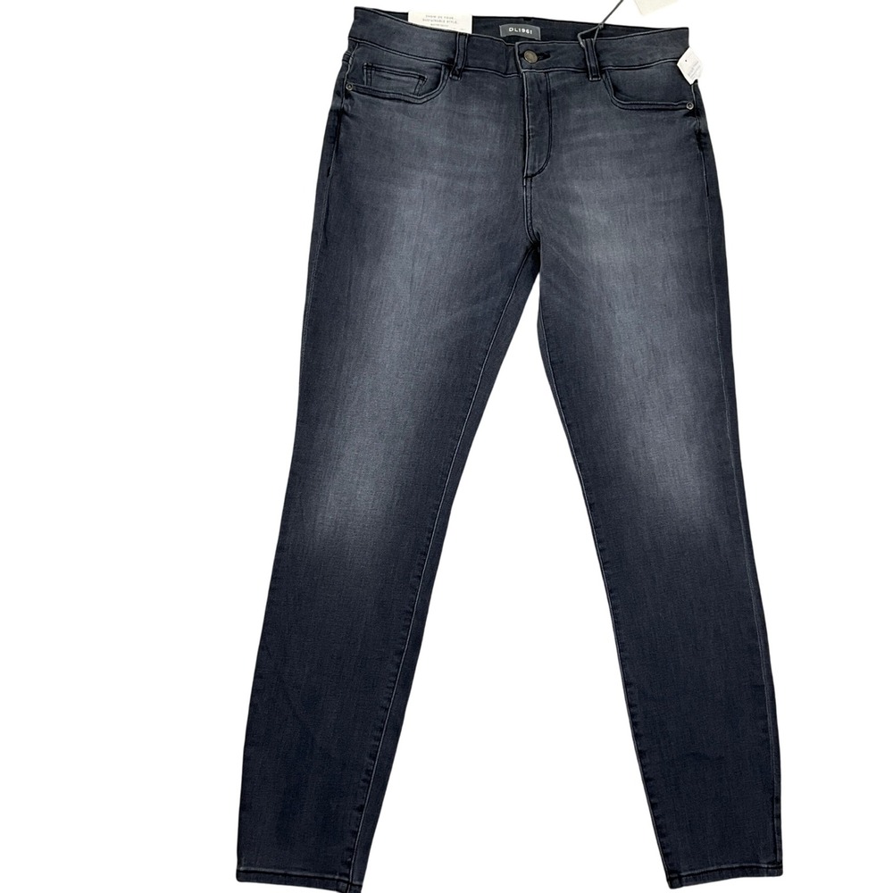 DL1961 Florence Jeans Women 32W 29.5L‎ Gray Midrise Instasculpt Webb Skinny NWT
